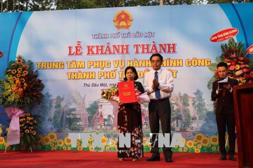 Đưa vào sử dụng Trung tâm phục vụ hành chính công thành phố Thủ Dầu Một 